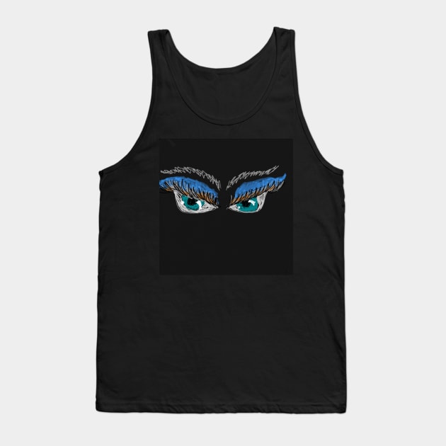 Night Eyes Tank Top by DancingCreek